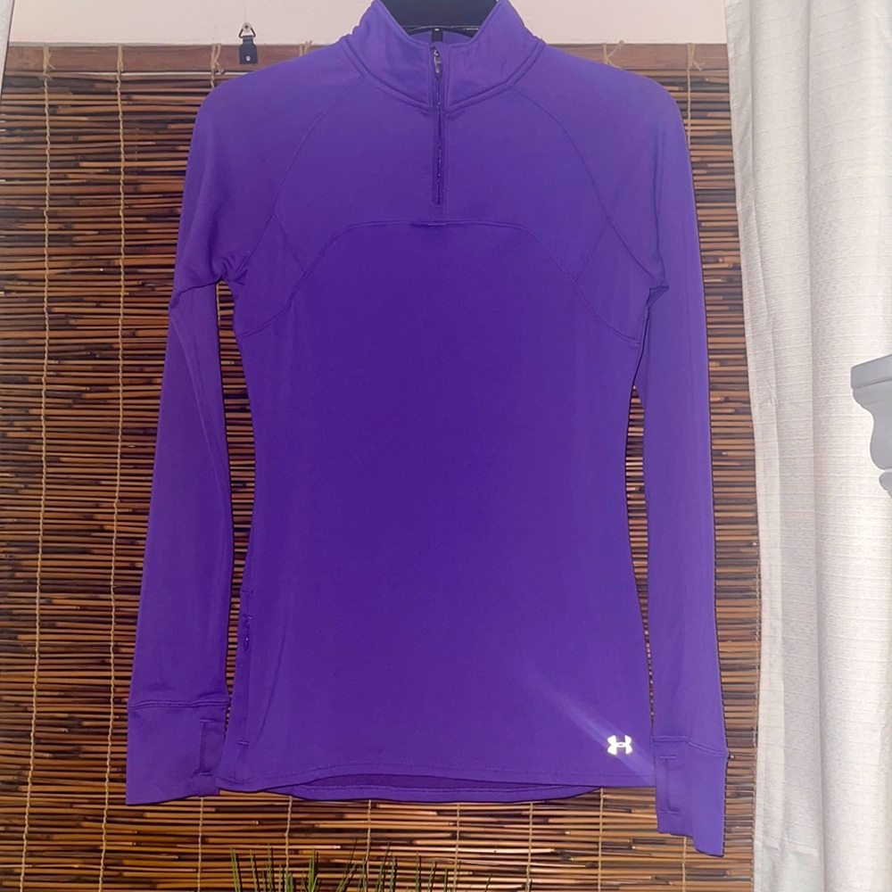Underarmour Bright Purple Yoga Half Zip 💜